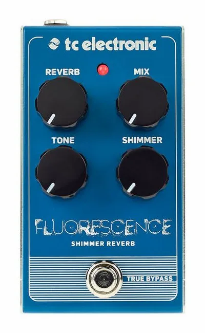 tc electronic Fluorescence Shimmer Reverb, manopole viste dall'alto