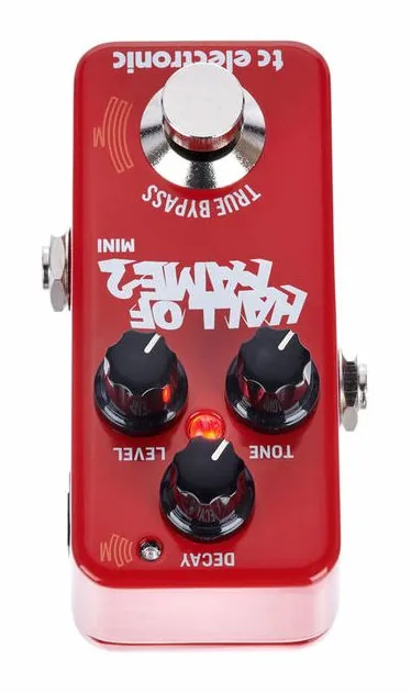 tc electronic Hall Of Fame 2 Mini Reverb, led e interruttore a pedale