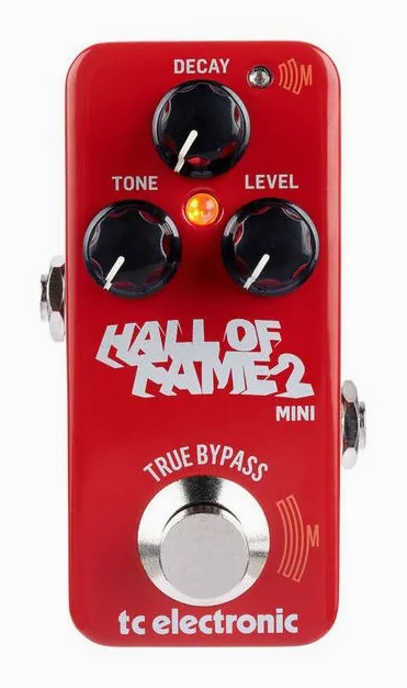 tc electronic Hall Of Fame 2 Mini Reverb, grafica del pannello superiore