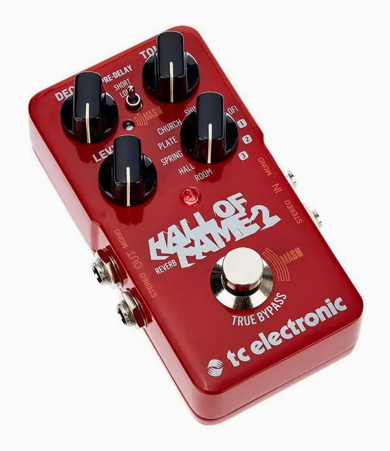 tc electronic Hall of Fame 2, led e interruttore a pedale