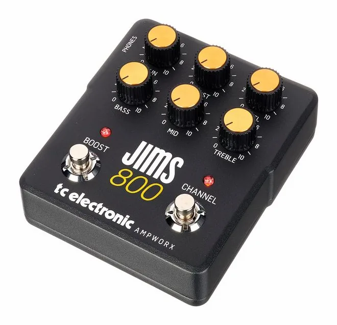 tc electronic JIMS 800 Preamp, led e interruttore a pedale