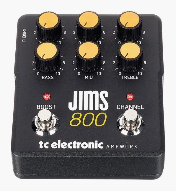 tc electronic JIMS 800 Preamp, ingressi e uscite laterali