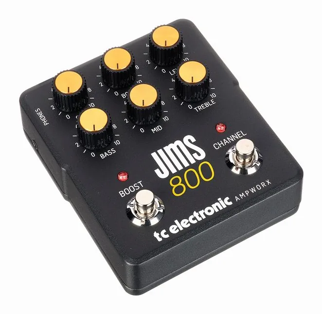 tc electronic JIMS 800 Preamp, grafica del pannello superiore