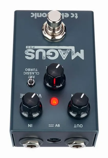 tc electronic Magus Pro Distortion, ingressi e uscite laterali