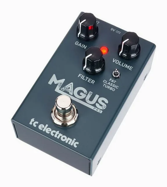 tc electronic Magus Pro Distortion inquadrato di fronte su sfondo neutro