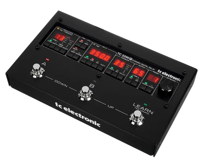 tc electronic 2290 P Dynamic Delay Pedal, footswitch in primo piano