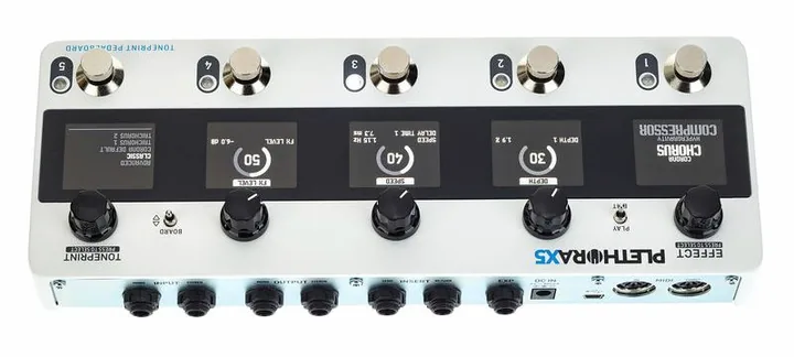 tc electronic Plethora X5, led e interruttore a pedale