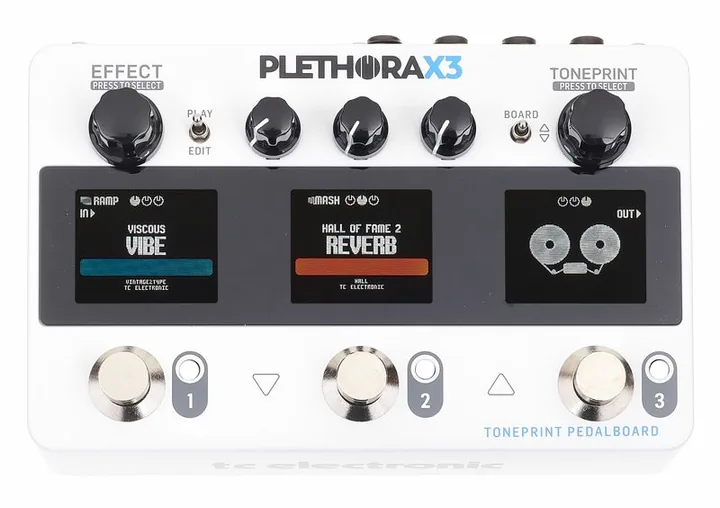 tc electronic Plethora X3, led e interruttore a pedale