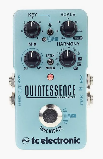 tc electronic Quintessence Harmony, manopole viste dall'alto