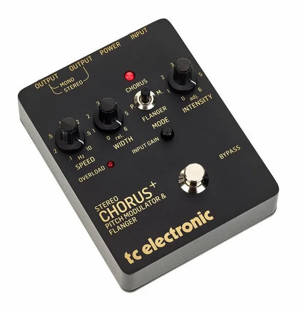 tc electronic SCF Gold Chorus/Flanger, grafica del pannello superiore