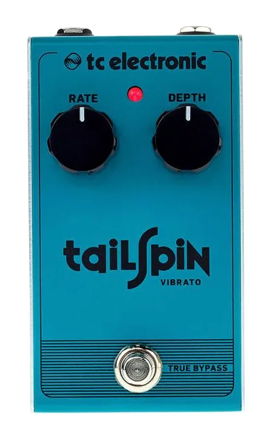 tc electronic Tailspin Vibrato, led e interruttore a pedale