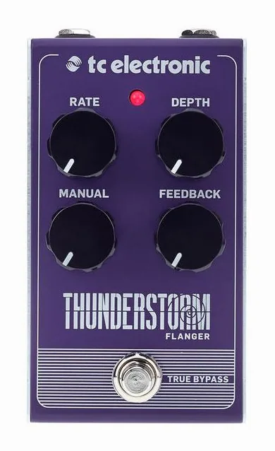 tc electronic Thunderstorm Flanger, led e interruttore a pedale