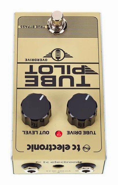 tc electronic Tube Pilot Overdrive, ingressi e uscite laterali