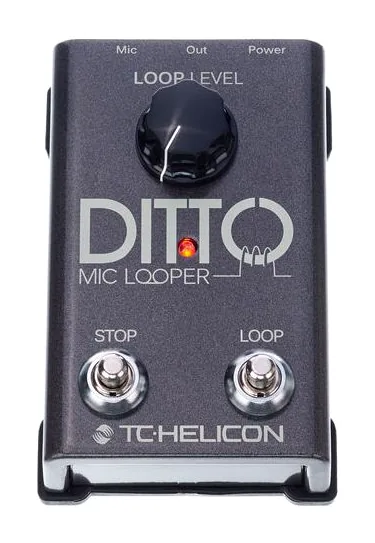 TC-Helicon Ditto Mic Looper, led e interruttore a pedale