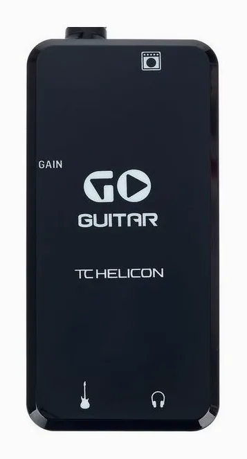TC-Helicon GO GUITAR, retro con le prese di collegamento
