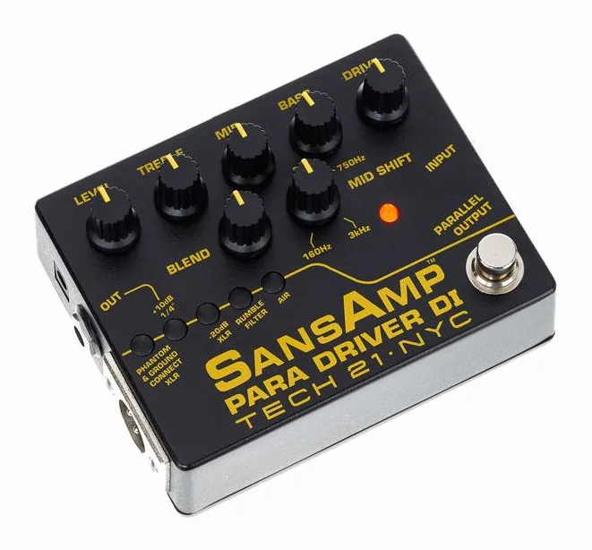 Tech 21 SansAmp Paradriver D.I. V2, grafica del pannello superiore