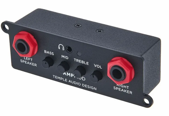Temple Audio Design AMP MOD Stereo Amp Module fotografato frontalmente