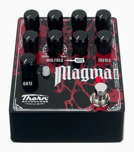 Thorn Magma - Flex Metal Distortion, connettori sul retro dell'unita
