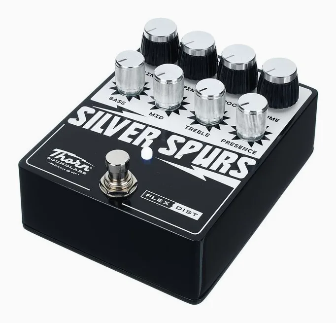 Thorn Silver Spurs - Flex Distortion, connettori sul retro dell'unita