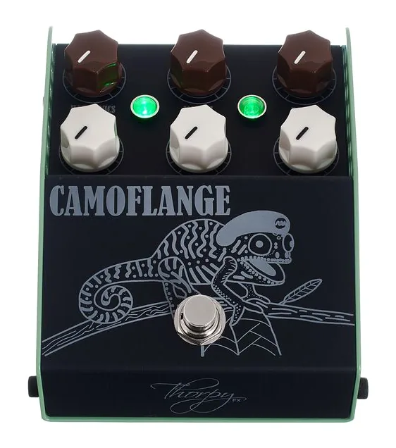 ThorpyFX Camoflange Flanger MKII, connettori sul retro dell'unita