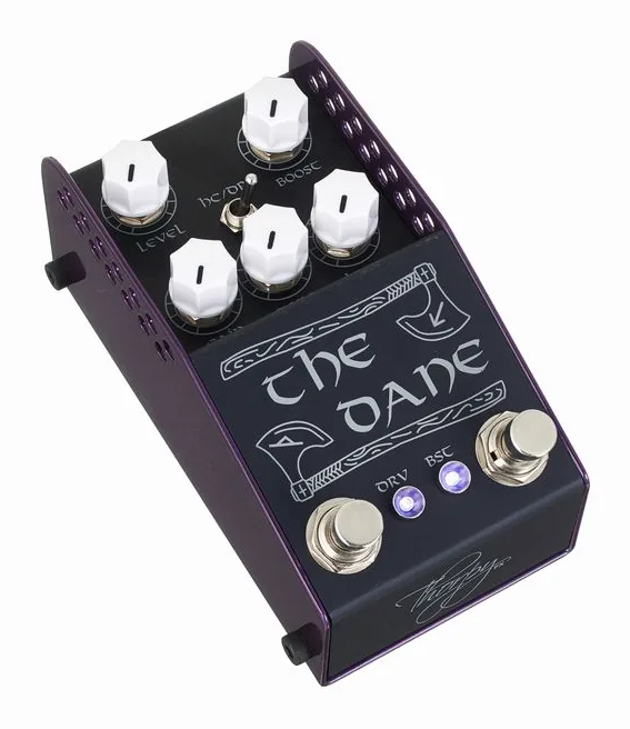 ThorpyFX The Dane MKII Overdrive/Boost, grafica del pannello superiore