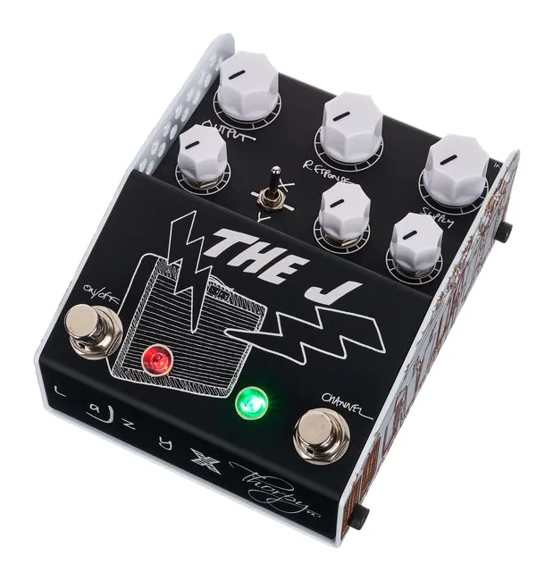 ThorpyFX The J Analog Amp Simulator inquadrato di fronte su sfondo neutro