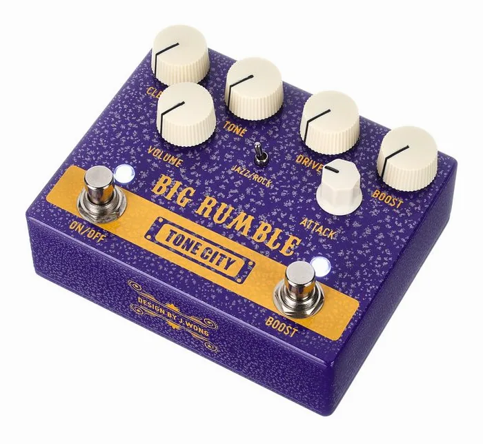 Tone City Big Rumble - Overdrive / Boost, ingressi e uscite laterali