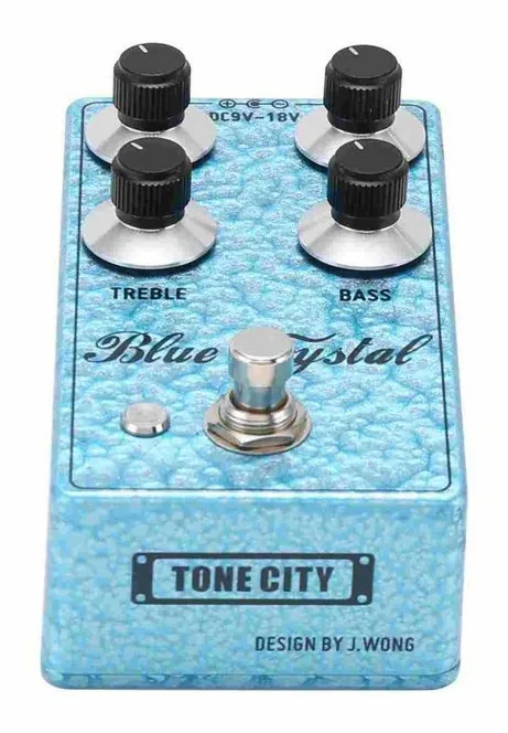Tone City Blue Crystal Overdrive, connettori sul retro dell'unita