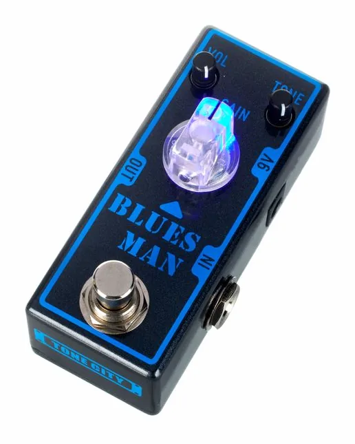 Tone City Blues Man - Low-Gain Overdrive, connettori sul retro dell'unita