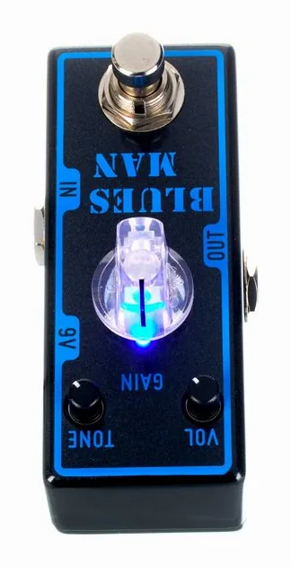Tone City Blues Man - Low-Gain Overdrive, manopole viste dall'alto