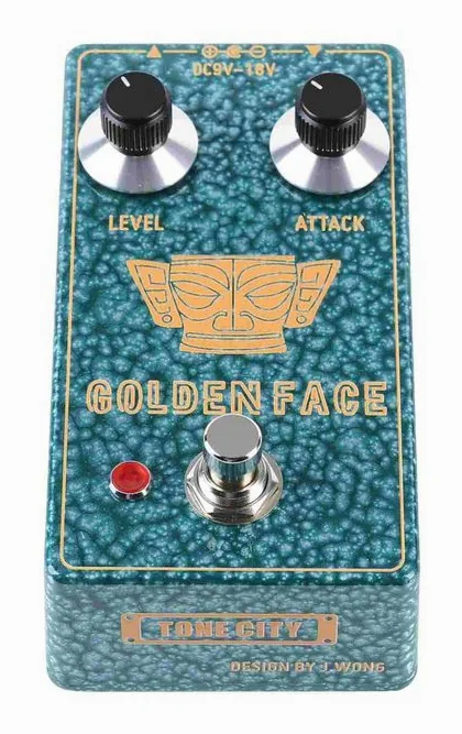 Tone City Golden Face Fuzz, grafica del pannello superiore