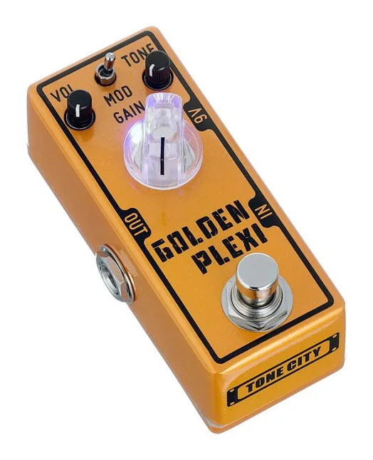 Tone City Golden Plexi V3 Distortion, ingressi e uscite laterali