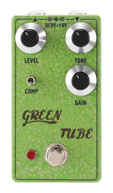 Tone City Green Tube Overdrive, led e interruttore a pedale