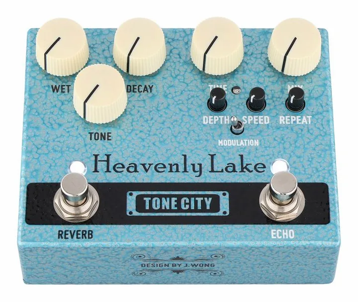 Tone City Heavenly Lake V2 Reverb / Echo, grafica del pannello superiore