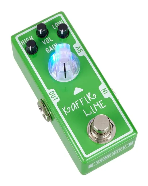 Tone City Kaffir Lime Boost / Overdrive, connettori sul retro dell'unita