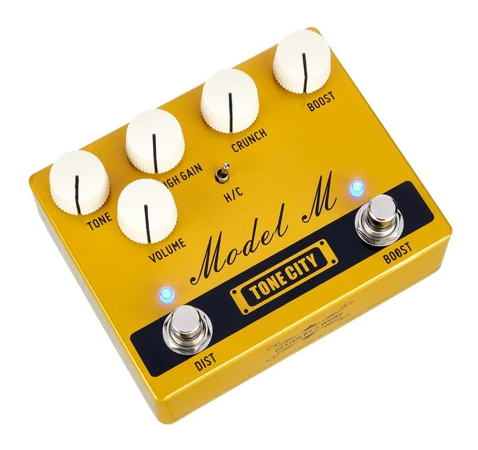 Tone City M V2 - Distortion / Amp-In-A-B, led e interruttore a pedale