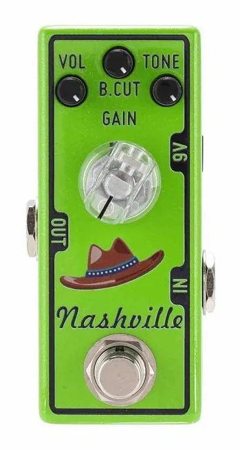 Tone City Nashville Overdrive, manopole viste dall'alto