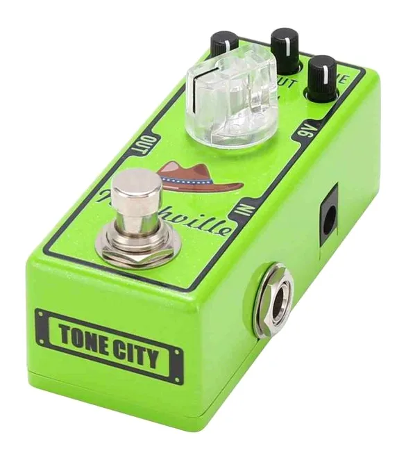 Tone City Nashville Overdrive in primo piano frontale