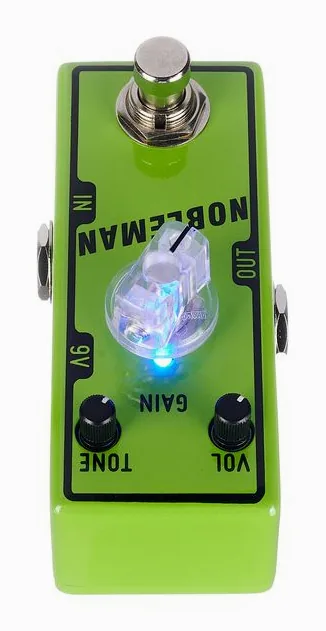 Tone City Nobleman - Overdrive, manopole viste dall'alto