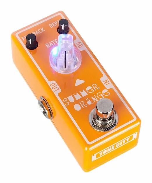 Tone City Summer Orange - Phaser, manopole viste dall'alto