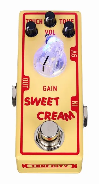 Tone City Sweet Cream V2 - Overdrive, manopole viste dall'alto