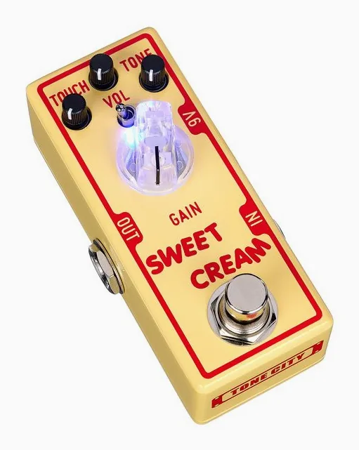 Tone City Sweet Cream V2 - Overdrive, grafica del pannello superiore