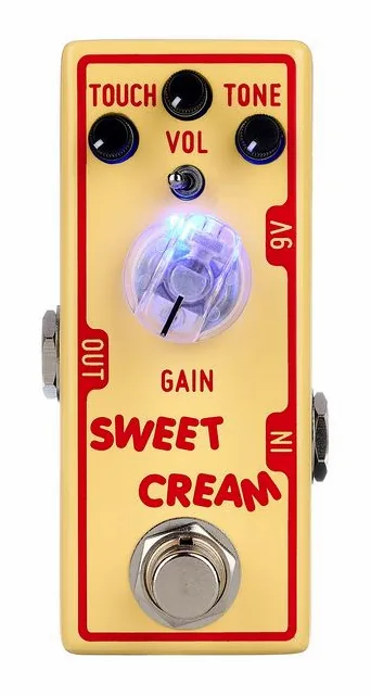 Tone City Sweet Cream V2 - Overdrive, manopole viste dall'alto