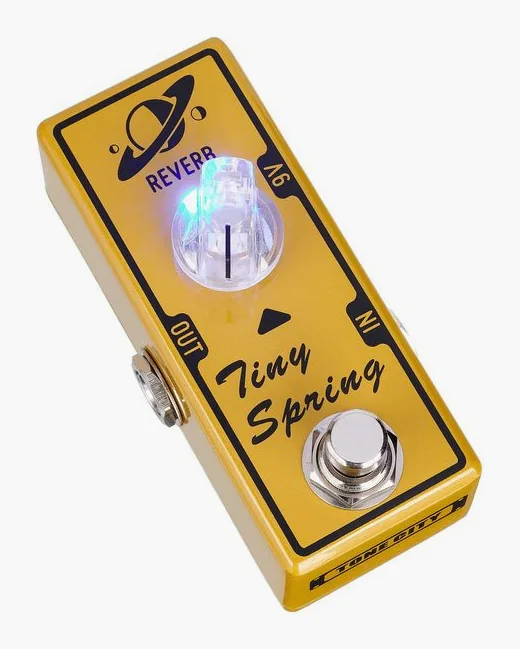 Tone City Tiny Spring Reverb V2, connettori sul retro dell'unita