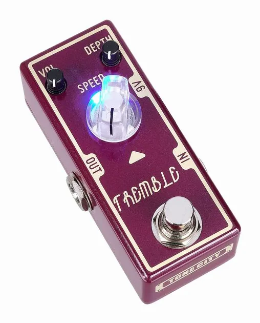 Tone City Tremble Tremolo, grafica del pannello superiore