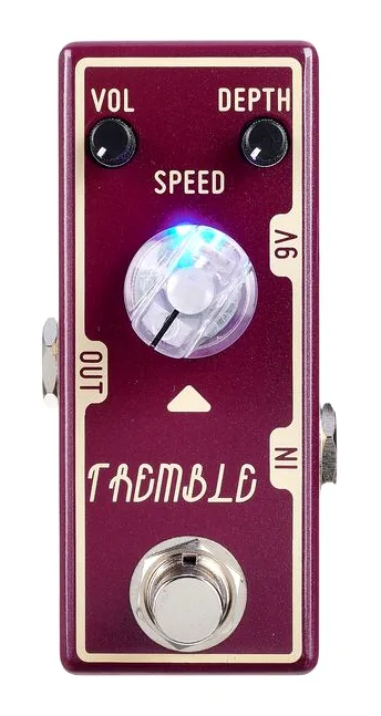 Tone City Tremble Tremolo, connettori sul retro dell'unita