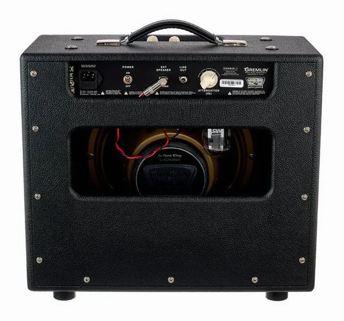 Tone King Gremlin BK, retro con le prese di collegamento