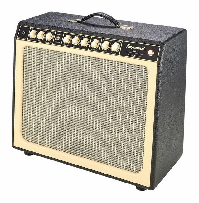 Tone King Imperial Mk II BK, logo e finiture del pannello frontale