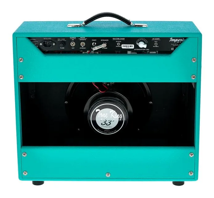 Tone King Imperial Mk II TRQ, logo e finiture del pannello frontale