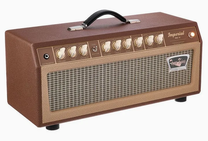 Tone King Imperial MK II Head BR, logo e finiture del pannello frontale